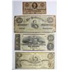 Image 1 : LOT OF FOUR DIFFERENT CONFEDERATE NOTES