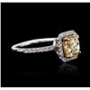 14KT White Gold 1.53 ctw SI-1/U-V Diamond Ring