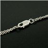 Image 6 : 18K White Gold 1.15 ctw F VS2 Diamond Cluster Star Double Cable Chain Necklace