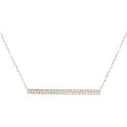 0.3 ctw Diamond Necklace - 14KT White Gold