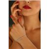 Image 3 : Natural 2.02 ctw Diamond Eternity Tennis Bracelet 18K White Gold - REF-150A3X