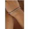 Natural 3.30 ctw Diamond Eternity Tennis Bracelet 14K White Gold - REF-289W2H