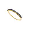 Image 1 : Round Black Color Enhanced Diamond Single Row Band 1/4 Cttw  10kt Yellow Gold