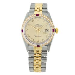 Rolex Pre-owned 36mm Mens Champagne Two Tone - REF-610K2X