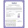 Image 2 : Genuine 4.5 ctw Amethyst Earrings 14KT White Gold - REF-41X4M