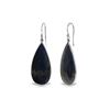 Image 1 : Genuine 42 ctw Sapphire Earrings 14KT White Gold - REF-110H7X