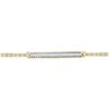 Image 1 : Diamond Single Row Bar Fashion Bracelet 1/12 Cttw 10kt Yellow Gold