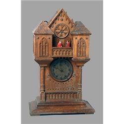 A Victorian Automaton Mantle Clock - En
