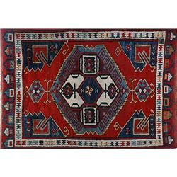 A Kazak Wool Rug - North West Persian, 