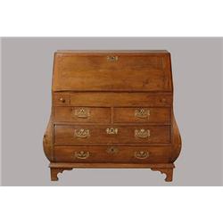 Dutch Oak Bombe Secretaire Desk - Late 