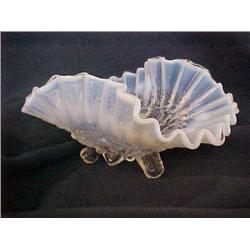 Clear to Opalescent Glass Dish