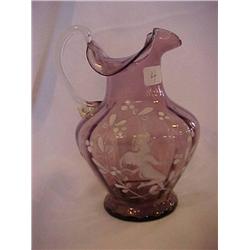 Amethyst Glass Pitcher