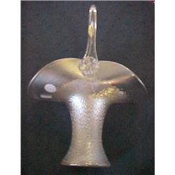 Iridescent Glass Basket