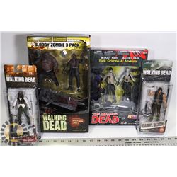 LOT OF ASSORTED WALKING DEAD FIGURES