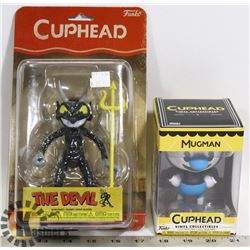 LOT OF 2 CUPHEAD FIGURES
