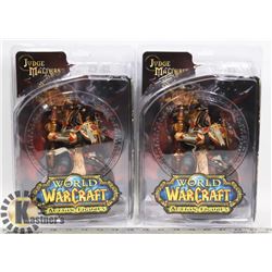 LOT OF 2 WORLD OF WARCRAFT JUDGE MALTHRED FIGURES