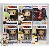 Image 1 : LOT OF 6 ASSORTED FUNKO POP VINYL FIGURES.