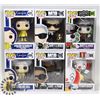 Image 1 : LOT OF 6 ASSORTED FUNKO POP VINYL FIGURES.