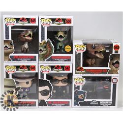 LOT OF 6 ASSORTED FUNKO POP VINYL FIGURES.