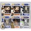 Image 1 : LOT OF 6 ASSORTED FUNKO POP VINYL FIGURES.