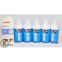 LOT OF FREEZE COOLING PAIN RELIEF FOR SORE FEET.
