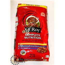 18KG OF DOG FOOD.