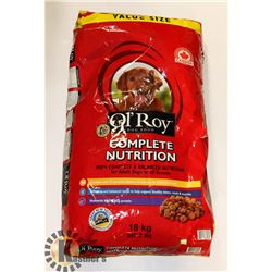 18KG OF DOG FOOD.