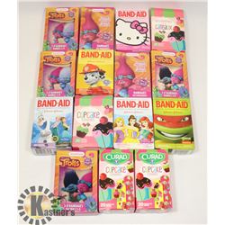 LOT OF ASSORTED BAND-AIDS.