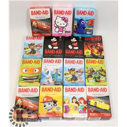 LOT OF ASSORTED BAND-AIDS
