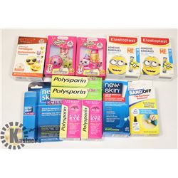 LOT OF ASSORTED BAND-AIDS
