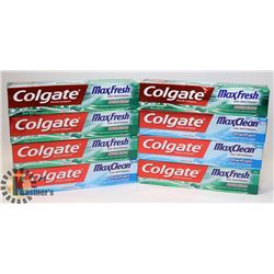 LOT OF COLGATE TOOTHPASTE.