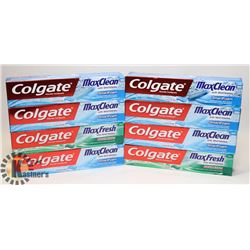 LOT OF COLGATE TOOTHPASTE.