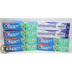 LOT OF SENSODYNE TOOTHPASTE.