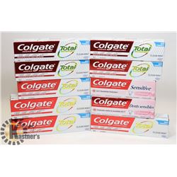 LOT OF COLGATE TOOTHPASTE.