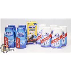 LOT OF COLGATE TOOTHPASTE.