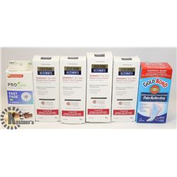 LOT OF ASSORTED FOOT RELIEF CREAM.