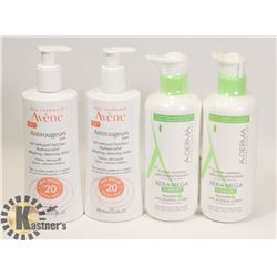 LOT OF A-DERMA AND AVENE SKIN CARE.