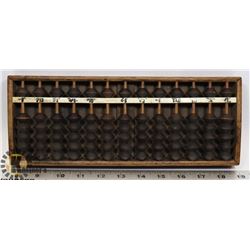 ANTIQUE KANJI LETTER WOODEN ABACUS