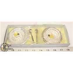 VINTAGE SET OF 2 ECHT BLEIKRISTALL