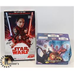 LOT OF 2 STAR WARS AND X-MEN COLLECTORS CARDS IN