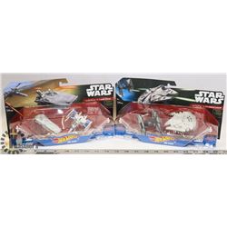 LOT OF 2 STAR WARS HOT WHEELS COLLECTORS DIE CAST