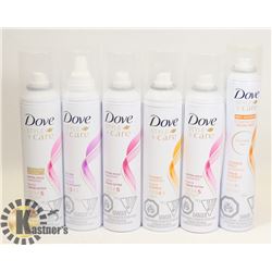 LOT OF DOVE HAIR SPRAY PRODUCT