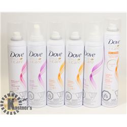LOT OF DOVE HAIR SPRAY PRODUCT