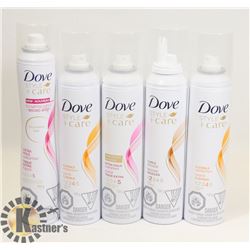 LOT OF DOVE HAIR SPRAY PRODUCT