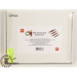 NEW 4PC SKILL SECURE GRIP WRENCH SET