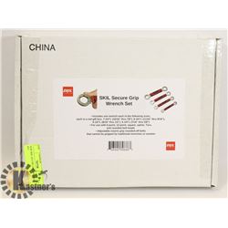 NEW 4PC SKILL SECURE GRIP WRENCH SET