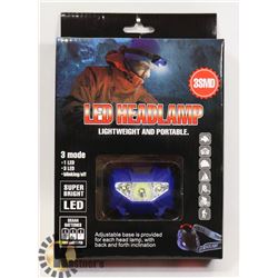 NEW 3 MODE LED HEADLAMP