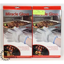 LOT OF TWO NEW MIRACLE GLOVE HOT SURFACE