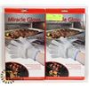 Image 1 : LOT OF TWO NEW MIRACLE GLOVE HOT SURFACE