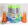 Image 1 : LOT OF DETERGENT, FABRIC SOFTENER & DISH SOAP.